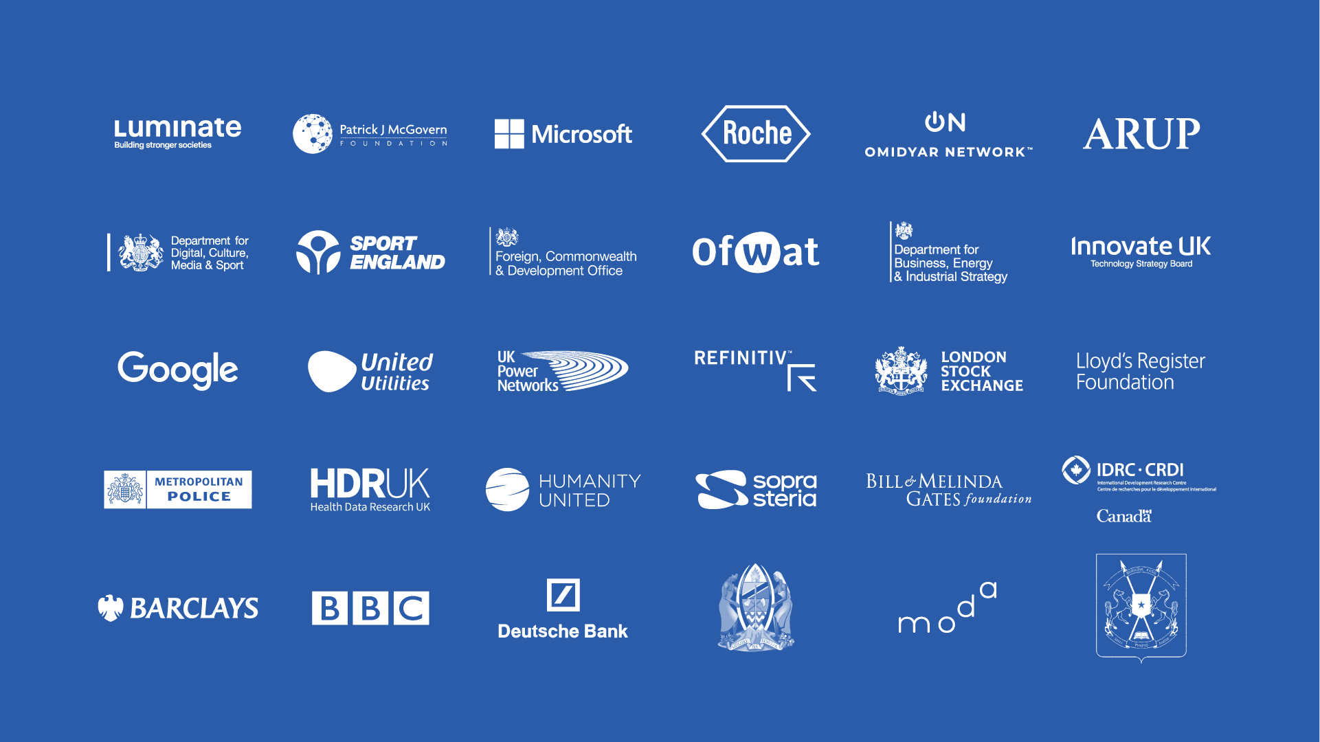 ODI clients and partners logo wall